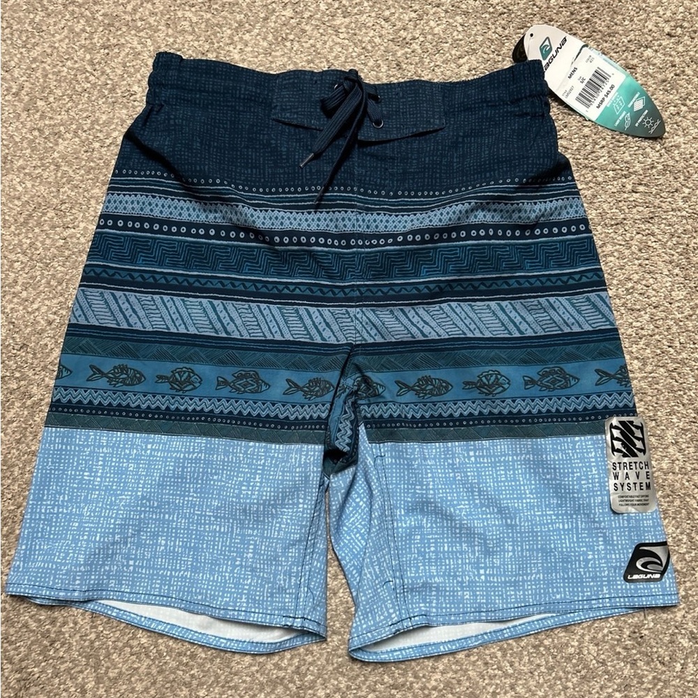 New Laguna Blue Men Swim shorts trunks Laguna SPF 50 Small